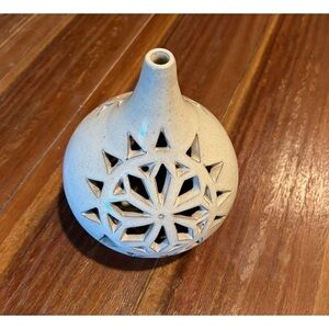 Pottery Candle Tea light Incense Decorative Cut Out Holder